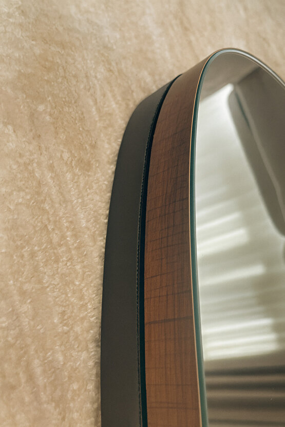 80x60 cm ASİMETRİK CEVİZ DESENLİ AYNA