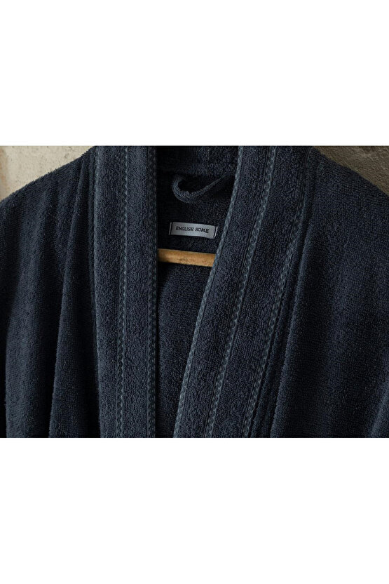 Soft Pamuklu Bornoz Antrasit