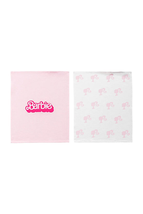 LCW HOME Pembe Barbie Baskılı Kurulama Bezi 2li 40x50 Cm