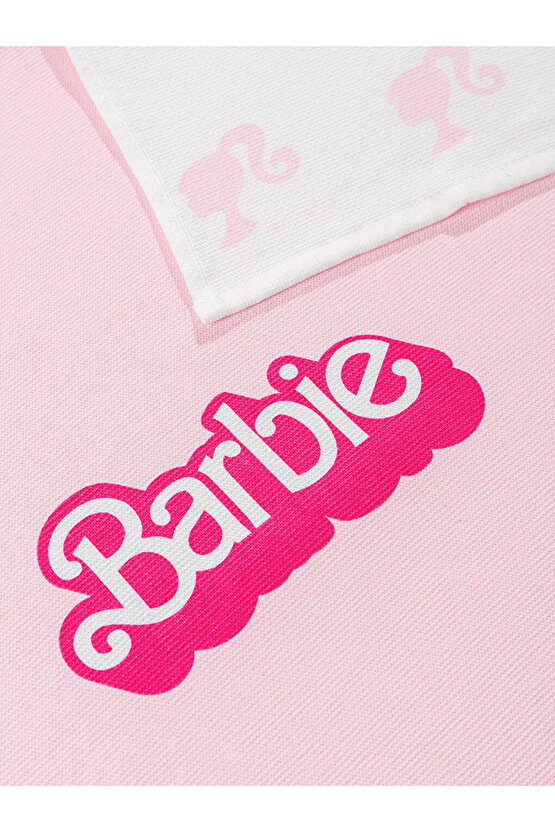LCW HOME Pembe Barbie Baskılı Kurulama Bezi 2li 40x50 Cm