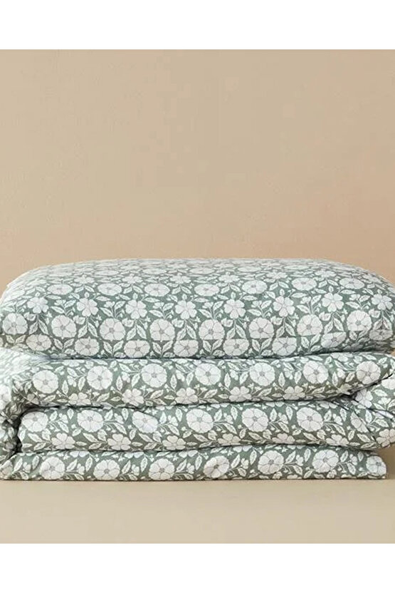 Parterre Kolay Ütülenir Tek Kişilik Nevresim Takımı Açık Yeşil