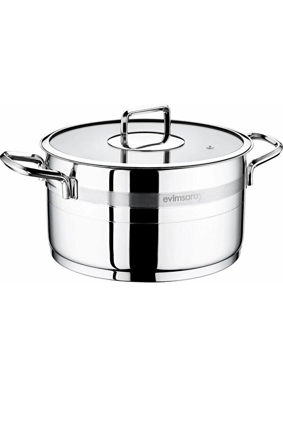 Safir 26 Cm Paslanmaz Çelik Derin Tencere