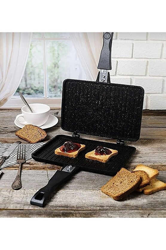 Eda Ocak Üstü Döküm Granit Tost Makinesi