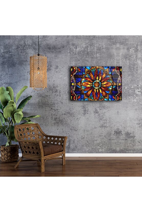 Vitray Mandala Duvar Tablosu