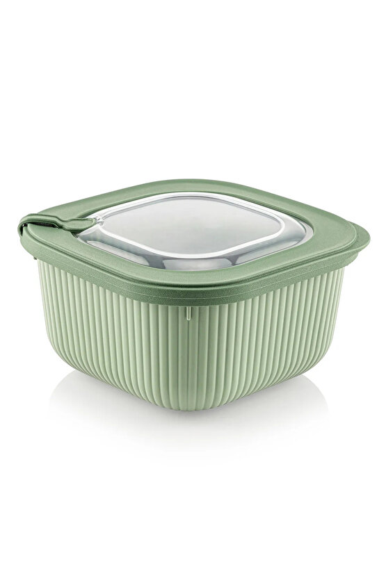 3lü Mikrodalga Ve Difrize Uygun Vip Kapaklı Özel Saklama Kabı Seti Bej