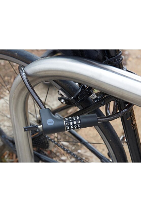 Essential Kablolu Bisiklet Kilidi  1000mm  Şifreli ve  Anahtarlı YCC0121002