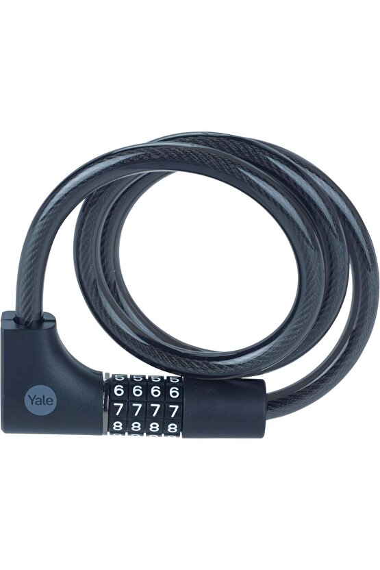 Essential Kablolu Bisiklet Kilidi  1000mm  Şifreli ve  Anahtarlı YCC0121002