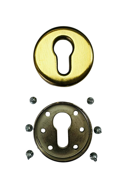 Çelik Rozet 6 VİDALI SARI