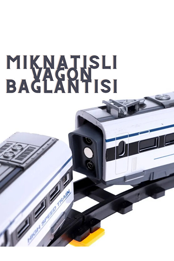 Oyuncak Uzaktan Kumandalı 39 Parça Sesli ve Işıklı 308 Cm Ray Uzunluğunda Hızlı Tren Seti