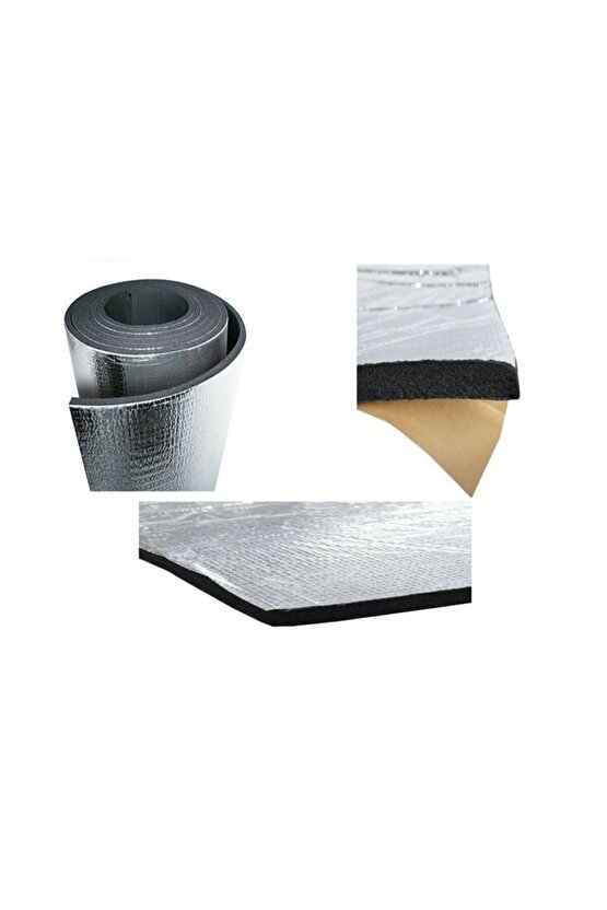 6-mm 100x100cm Alüminyum Folyolu Kendinden Yapışkanlı Oto Ses Ve Isı Yalıtım Malzemesi 6-mm 100x100