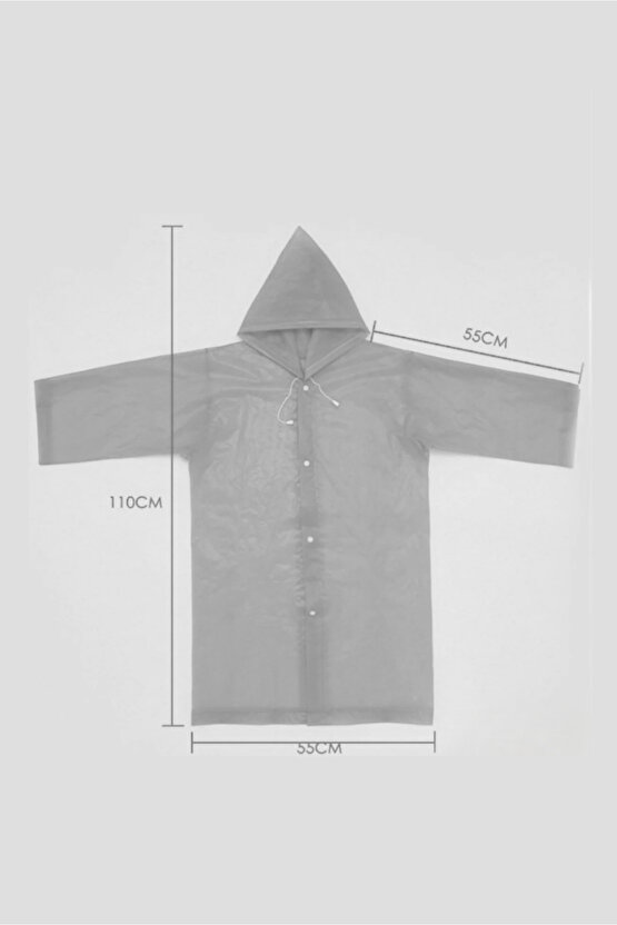 Çocuk Boy Eva Su Geçirmez Kaliteli Uzun Yağmurluk