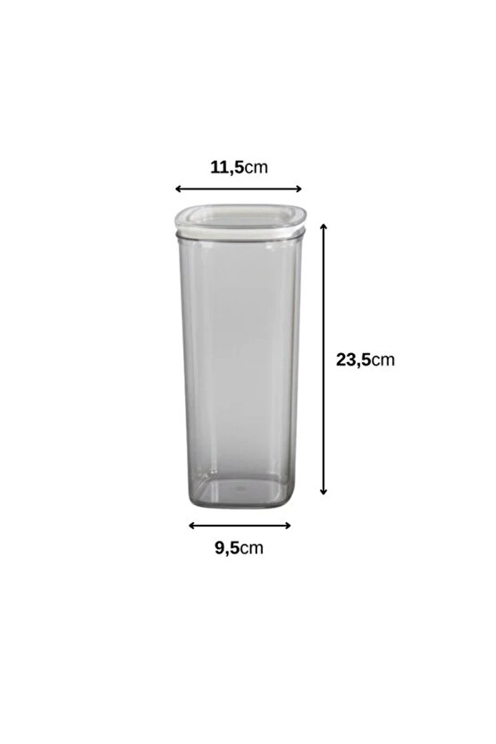 6lı Locko Kilitli Sızdırmaz Saklama Kabı Vakumlu Erzak Kabı 2L