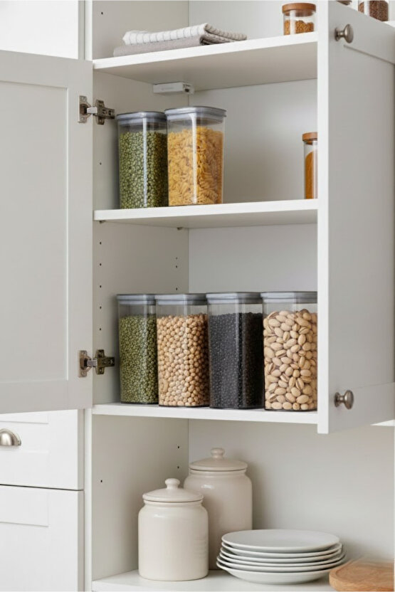 6lı Locko Kilitli Sızdırmaz Saklama Kabı Vakumlu Erzak Kabı 2L