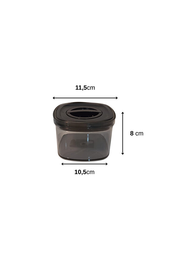 6lı Locko Kilitli Sızdırmaz Saklama Kabı Vakumlu Erzak Kabı 0,7 L