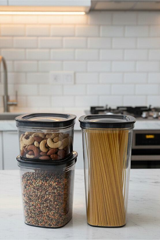 6lı Clario Sızdırmaz Saklama Kabı Vakumlu Erzak Kabı 1,4 L