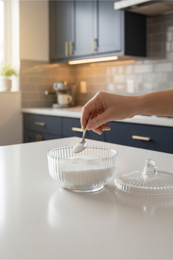 Mika Şekerlik Kapaklı Lokumluk Şeffaf Plastik Şekerlik Sunum Kabı