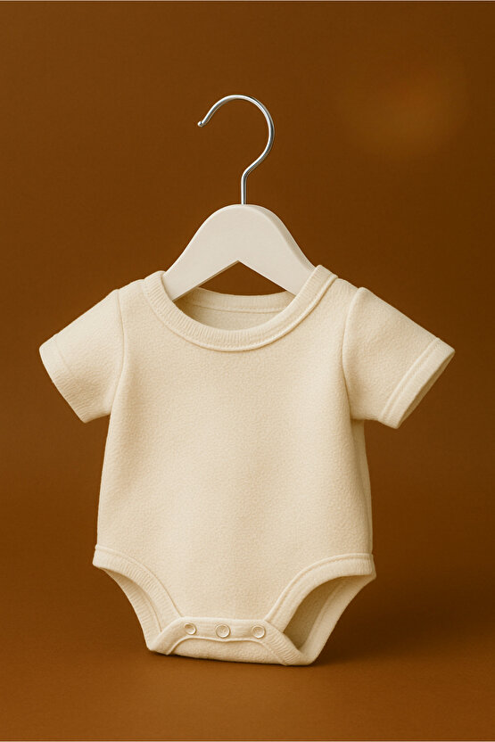 12 Adet - Bebek ve Çocuk Boy Ahşap Görünümlü Plastik A Kalite Elbise Askısı Tshirt Pantolon Askı