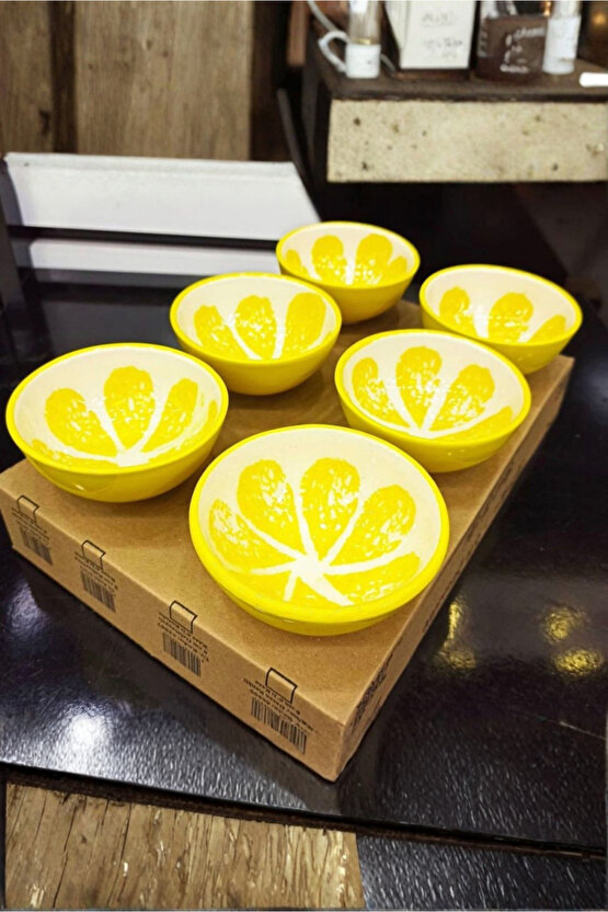 6’lı Seramik Mini Kase Seti – Çerezlik, Sosluk ve Sunumluk Kase Takımı