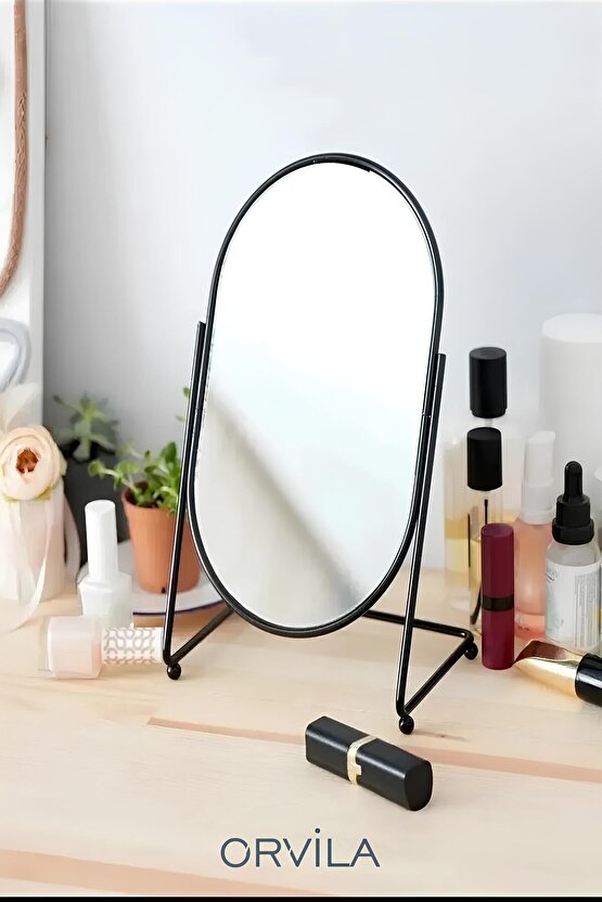 Dekoratif Masaüstü Makyaj Aynası Metal