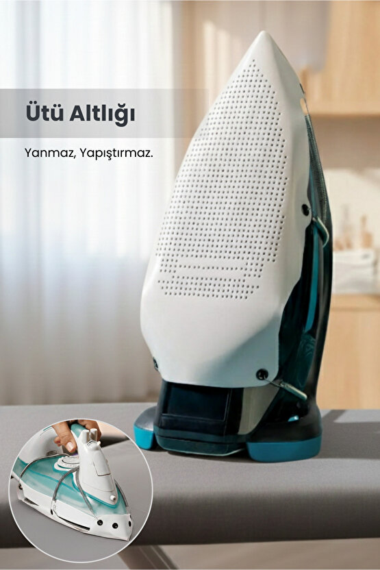 Kolay Kayar Teflon Ütü Altlığı -  Yanmaz Yapışmaz İz Bırakmaz Ütü Tabanı