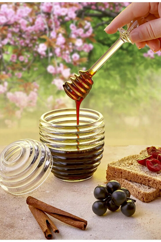 Kristal Bal ve Reçel Kavanozu Kova Şekilli