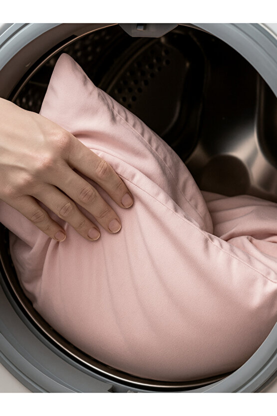 2 li Yastık Kılıfı Seti Renkli Ütülenebilir Dayanıklı Yırtılmaz Soft Premium Düz Fermuarlı 50x70 CM