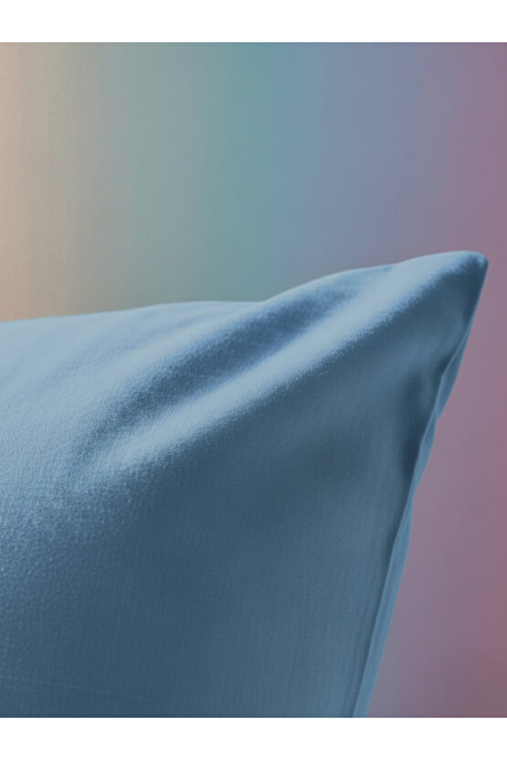 2 li Yastık Kılıfı Seti Renkli Ütülenebilir Dayanıklı Yırtılmaz Soft Premium Düz Fermuarlı 50x70 CM