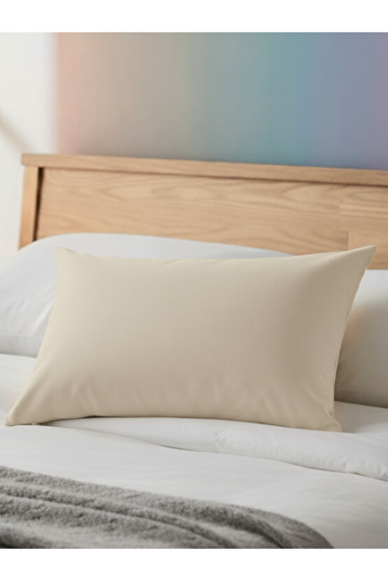 2 li Yastık Kılıfı Seti Renkli Ütülenebilir Dayanıklı Yırtılmaz Soft Premium Düz Fermuarlı 50x70 CM