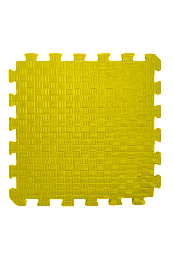Tatami Zemin Karosu Spor Zemin Çocuk Odası Matı Ses Yalıtımlı Karo Halı Eva Panel Sarı 50 Cm