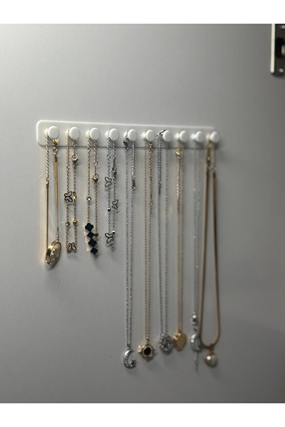 Takı Kanca Rayı Organizer Askılık 10 Bölmeli Askılık
