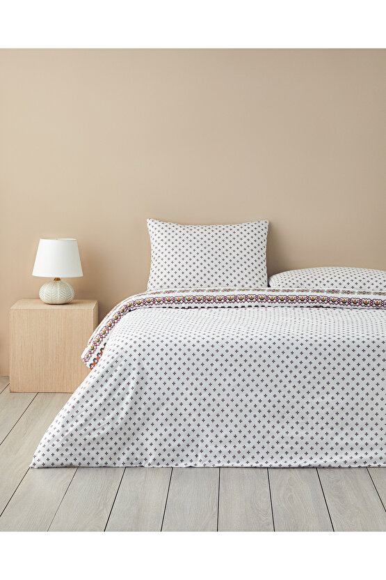 Etamine Flower Pamuklu Tek Kişilik Nevresim Seti 160x220 cm Pembe