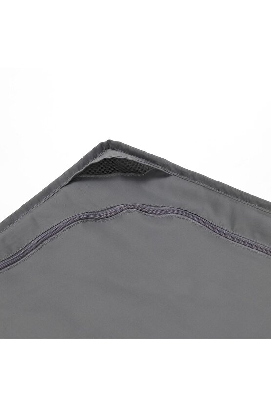 Katlanabilir Saklama Kutusu Hurç Ölçü 69x55x19 Cm MeridyenDukkan Gri-Düzenleme Kutusu