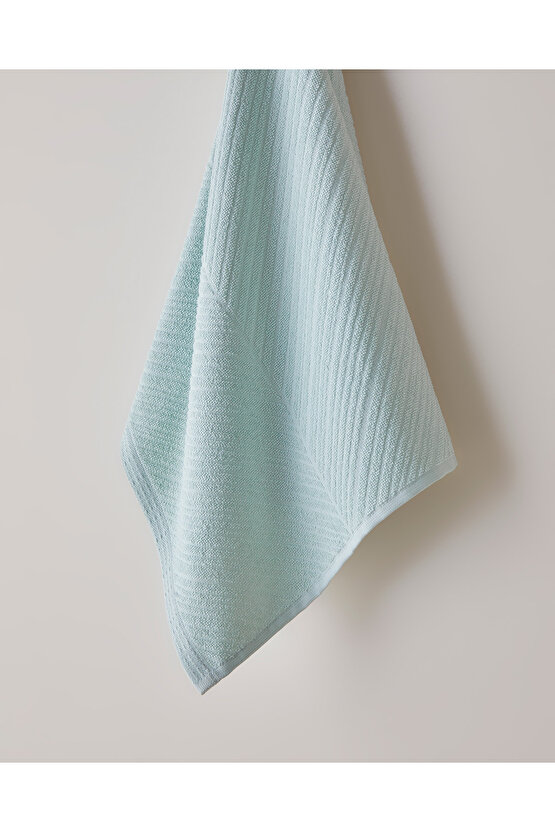 Twill Pamuk Yüz Havlusu 50x70 cm Su Yeşili