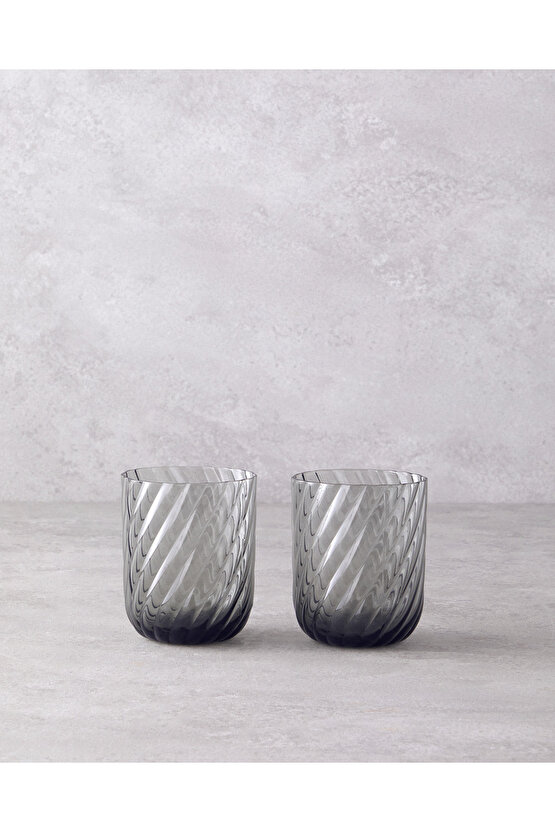 Meghan Cam 2li Bardak 360 ml Antrasit