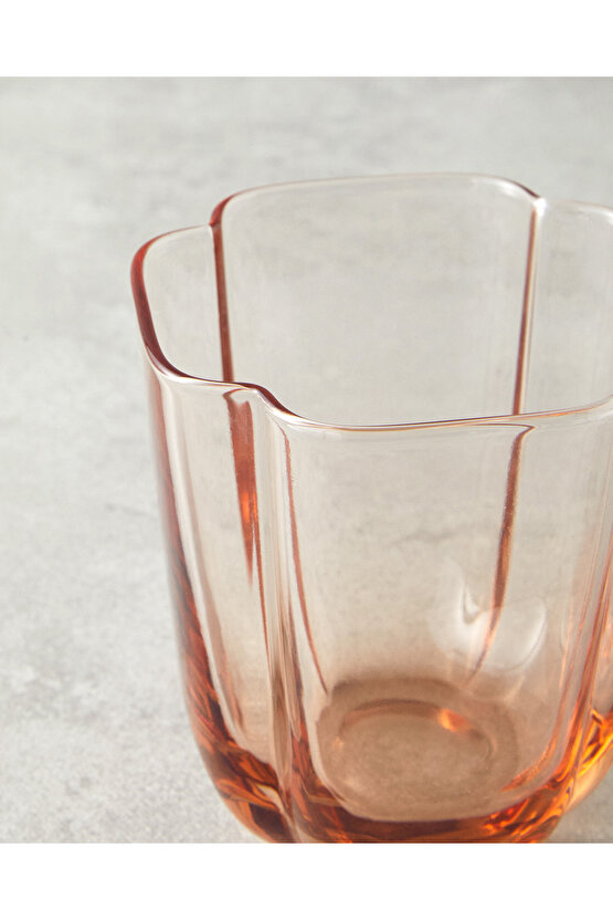 Reina Cam El Yapımı 2’li Meşrubat Bardağı Pudra