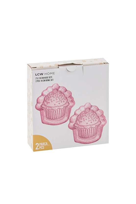 LCW HOME Pembe Deniz Kabuğu Figürlü Çerezlik 2li 13 Cm