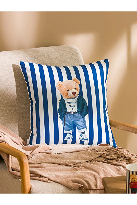LCW HOME Karişik Ayı Teddy Baskılı Kırlent Kılıfı 45x45 cm