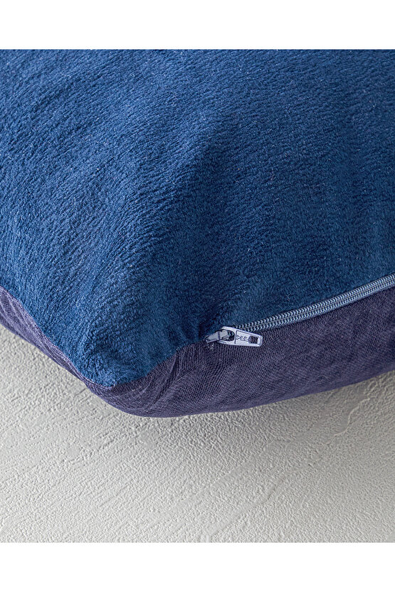 Kozo Kırlent Kılıfı 45x45 cm Lacivert