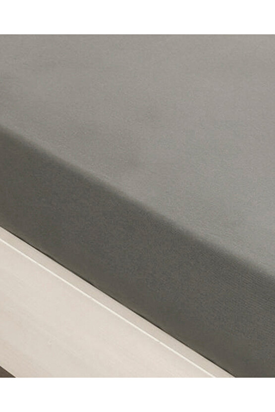 Düz Pamuklu Tek Kişilik Çarşaf Çakıl Taşı