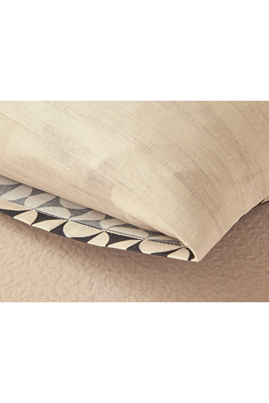 Geodesic Dijital Baskılı Soft Cotton 2li Yastık Kılıfı 50x70 Cm Antrasit - Yeşil