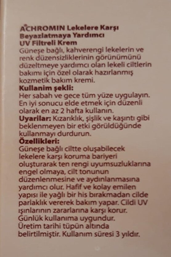 Beyazlatıcı Krem 45 ml