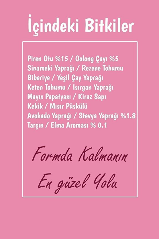 2li Set Pirenli Form Toz Saşe Form Bitki Çayı