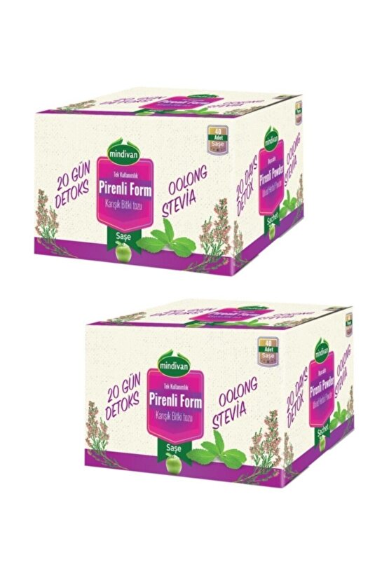 2li Set Pirenli Form Toz Saşe Form Bitki Çayı