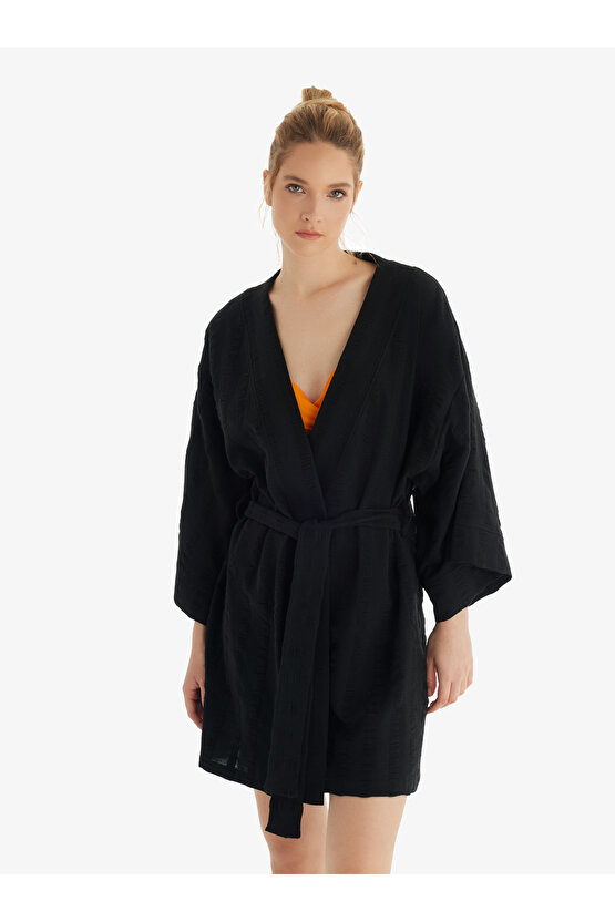 Kadın Kaftan 10725 - Siyah