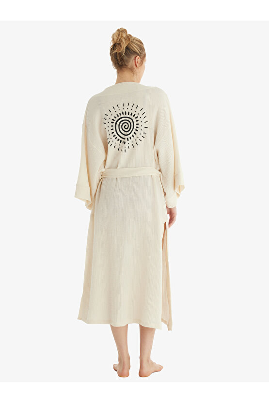 Kadın Kaftan 10722 - Krem