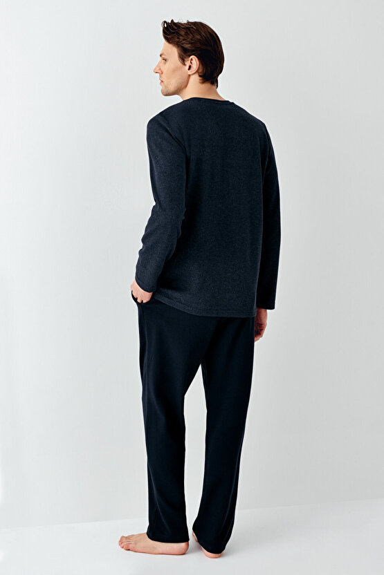 Erkek Lacivert Pijama Takımı