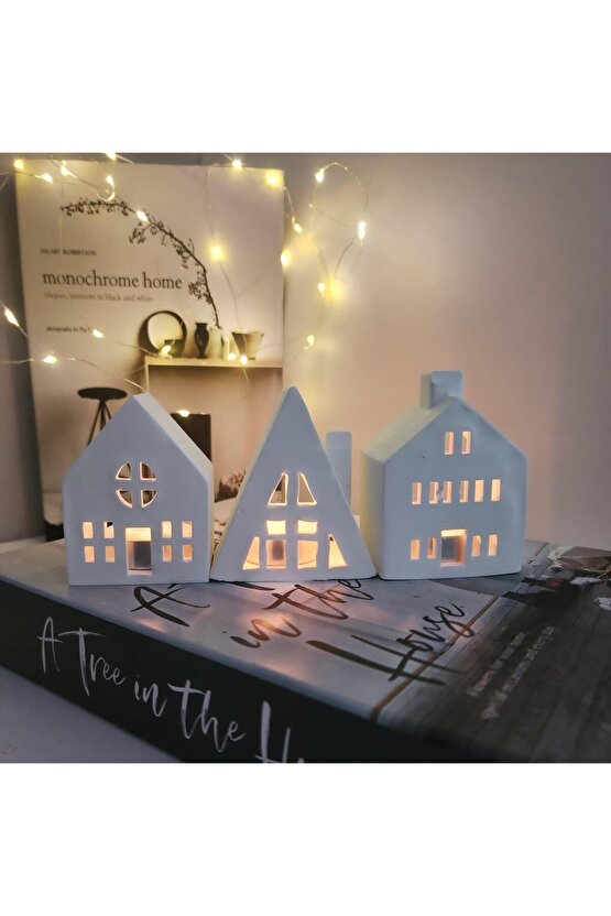 3lü Beyaz Ev Mumluk