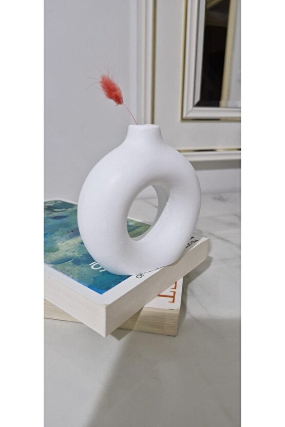 Minimal Vazo Set 3lü Bohem Biblo Minyatür Dekoratif Dayanıklı Beton Set