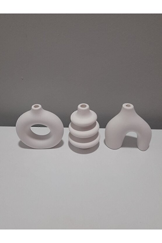Minimal Vazo Set 3lü Bohem Biblo Minyatür