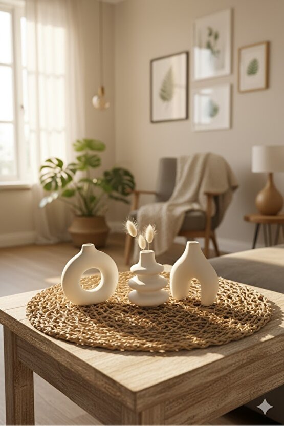 Minimal Vazo Üçlü Set Bohem